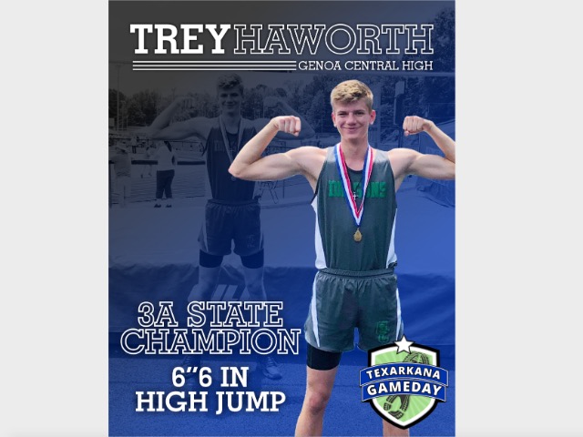 Trey Haworth out of Genoa Central Wins State in High Jump