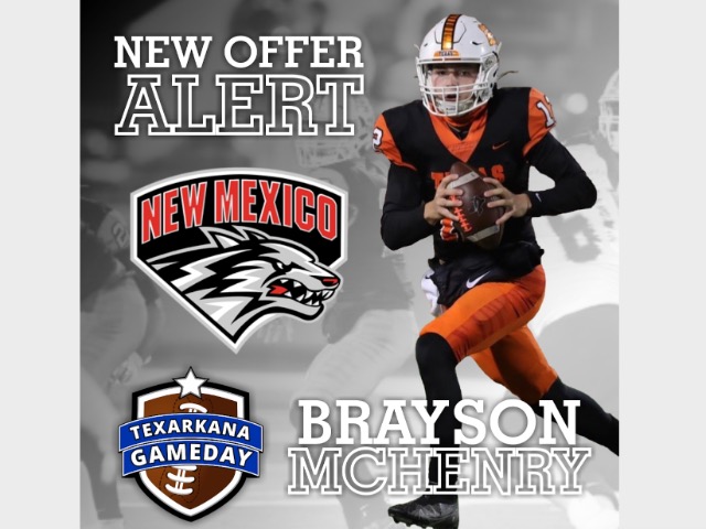 Brayson McHenry gets his First offer from New Mexico