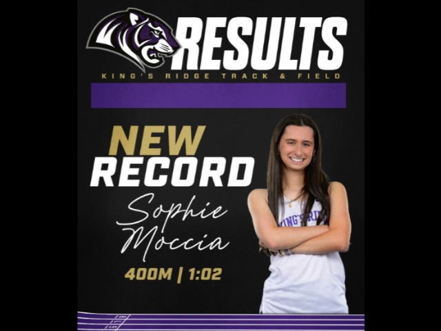 Sophie Moccia ('25) Sets New School Record