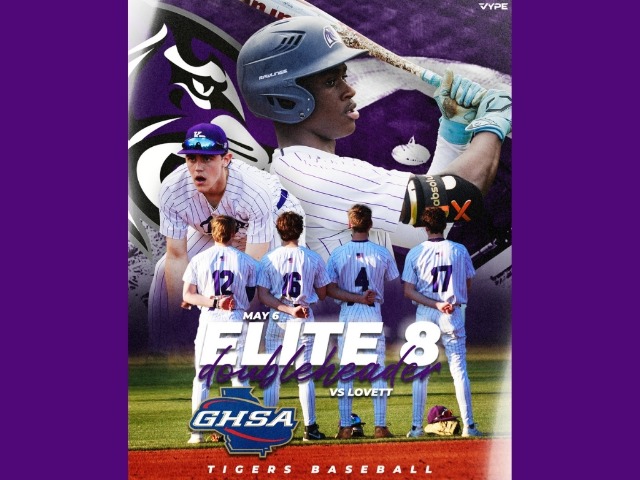 Tigers Host Lovett in Elite 8 Baseball State Tourney image 
