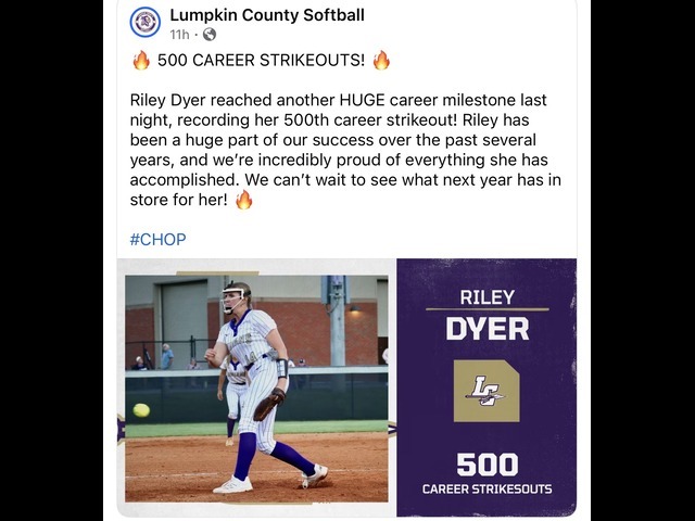 500 Strikeouts!  Way to go Riley!