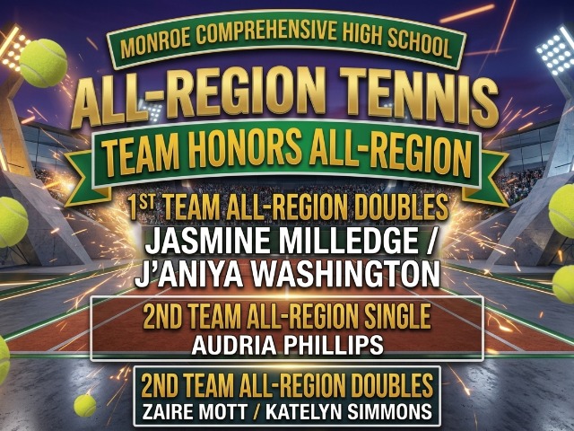 Five Girls Tennis Tornadoes Named to All-Region Teams