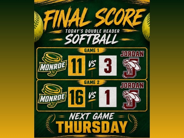 Softball Sweeps Jordan