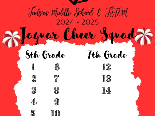 2024 - 2025 Cheer Tryouts Final Results