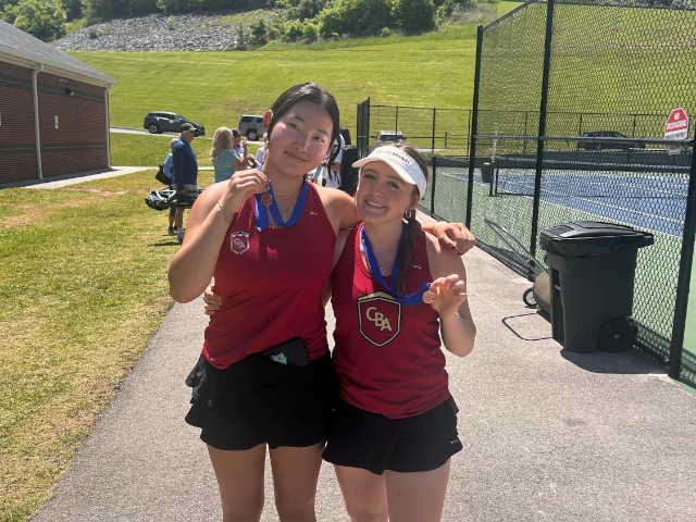 Natalie Kim & Mia Adkins Win 3rd Place in District 4 Doubles Tourney