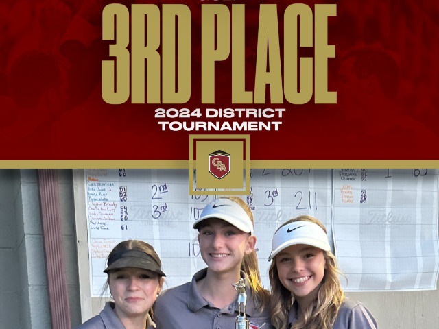 Girls Score 107 to Finish 3rd in District 4 Golf Tournament