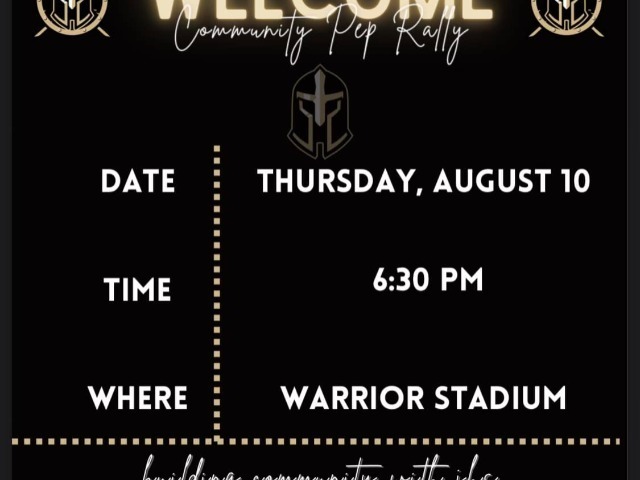 Jordan Warrior Welcome - Community Pep Rally