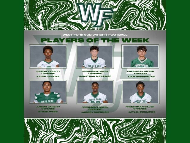 Sub-Varsity Players of the Week - Huffman