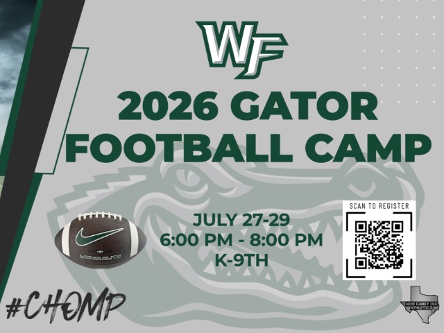West Fork Gator Football Camp starts Monday