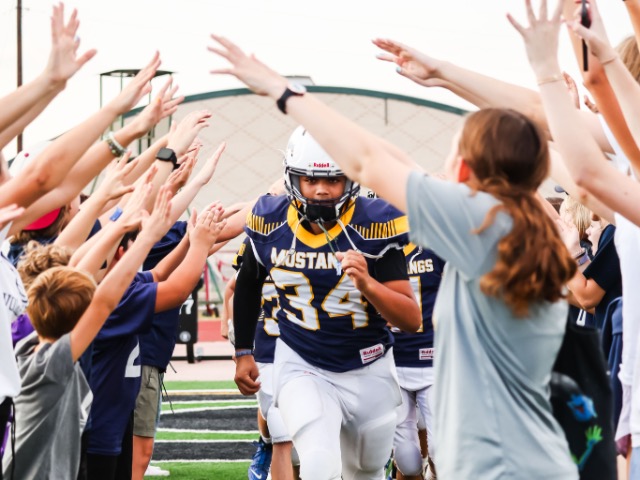 Varsity Volleyball in TAPPS District Playoffs