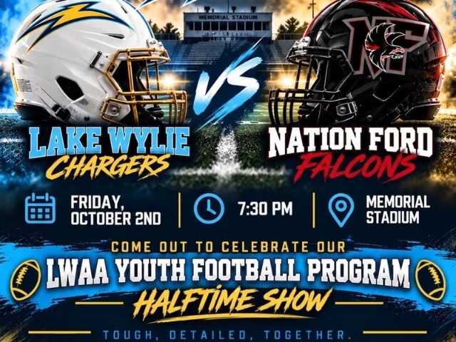 LWAA CHARGER YOUTH FOOTBALL NIGHT is this Friday Night!