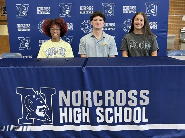 Norcross honors trio of college athletic signees