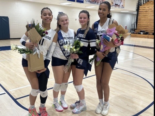 Grayson Taylor Breaks Norcross Digs Record in Senior Night Sweep