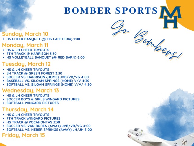 This Week in Bomber Sports (3/11-15)