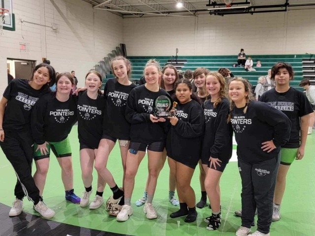Lady Pointer Wrestling Finishes as VB Duals Runner-Up