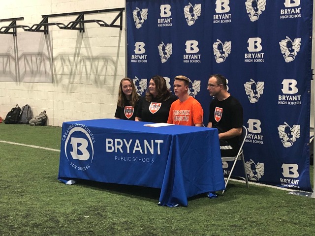 Aaron Sahlmann will be signing an NCAA letter of intent with Hendrix College