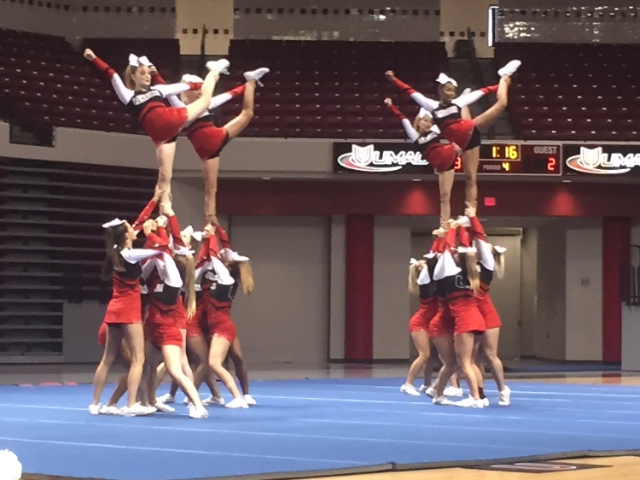 Union Varsity Cheer heading to OSSAA State Competition 