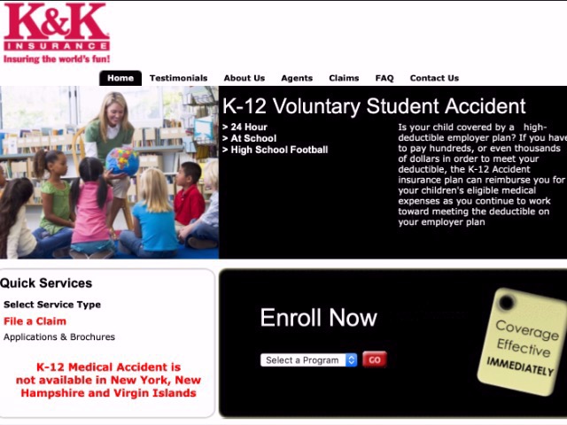 School Insurance Available With K&K Insurance