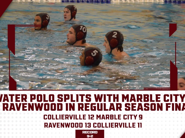WATER POLO SPLITS WITH MARBLE CITY AND RAVENWOOD IN REGULAR SEASON FINALE