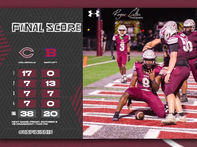 Collierville Football Claws Arlington, 50-7