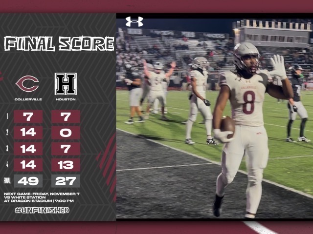 Autry’s Six-TD Night Powers Collierville Past Houston for a  Region 7-6A Title