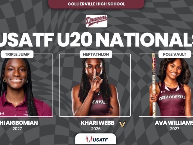 Collierville Track & Field Trio Set for USATF U20 Championships at Hayward Field