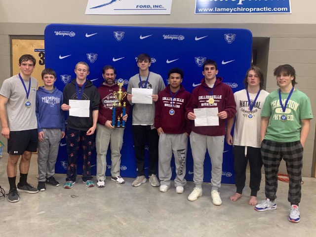 Lockhart, Cook and Miller Win Titles; Dragons Wrestling Second at Conway Invitational