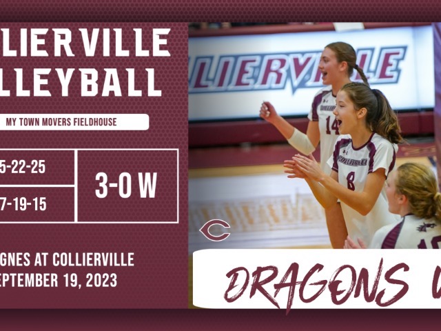 Collierville Volleyball Shines as Dragons Finish Victorious in Three-Set Victory over St. Agnes