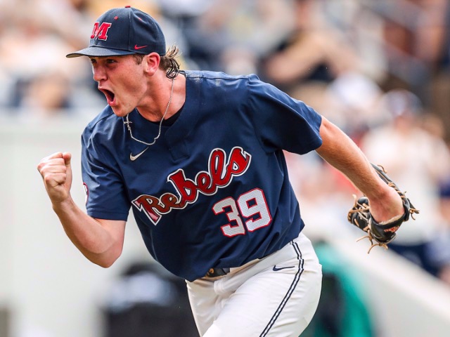 2020 Grad Jack Dougherty Gets Save In Ole Miss' Super Regional Win at Southern Miss