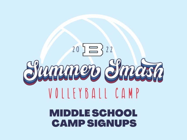 2022 Middle School Volleyball Camp Signups