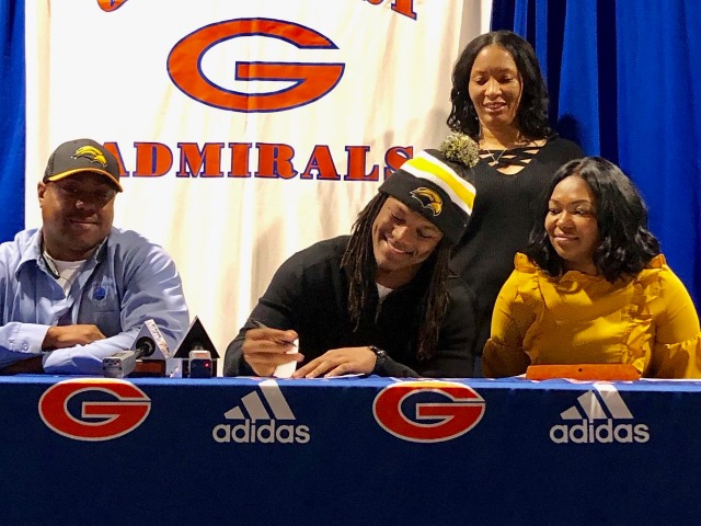 TQ Newsome signed a D1 football letter-of-intent with Southern Miss