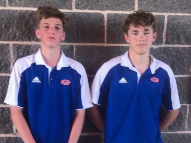 Tyler Metz & Tate Myrick  advance to Tennis state in 6A Boys doubles