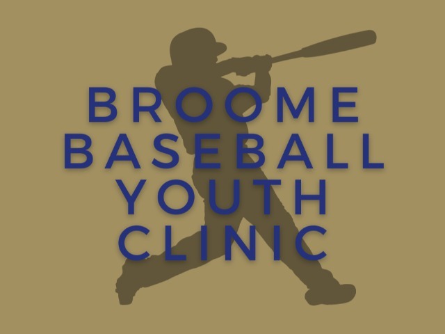 Join us for the Broome Baseball Youth Clinic!