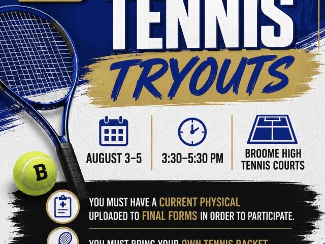Girls Tennis Tryouts!