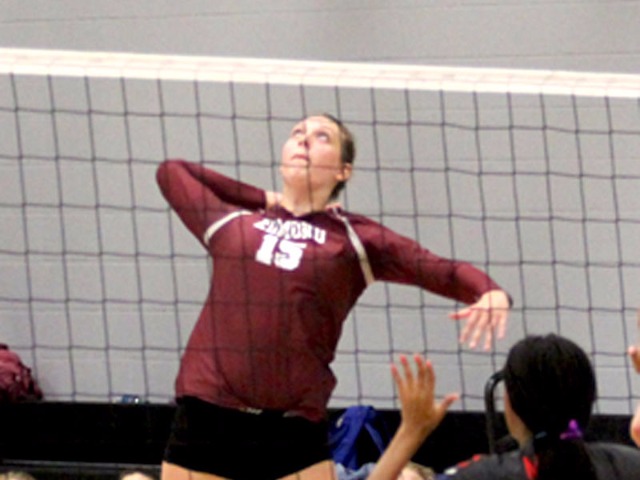 Memorial opens volleyball at home with a win
