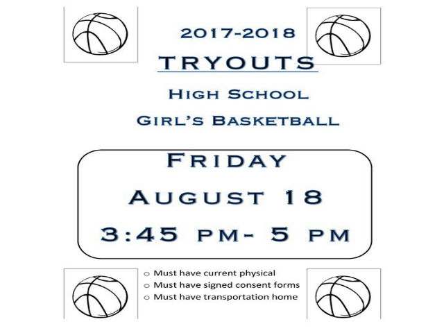 Girls Basketball Tryouts