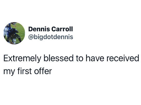 Congrats to 2018 OL Dennis Carroll