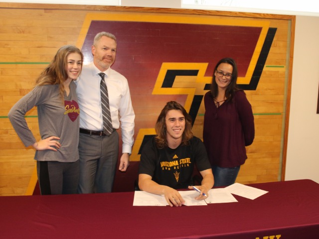 Connery McLaughlin signs a letter of intent at ASU