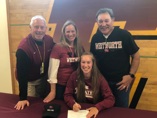 Abbie Jo Carlson signing to compete in Track & Field for Whitworth