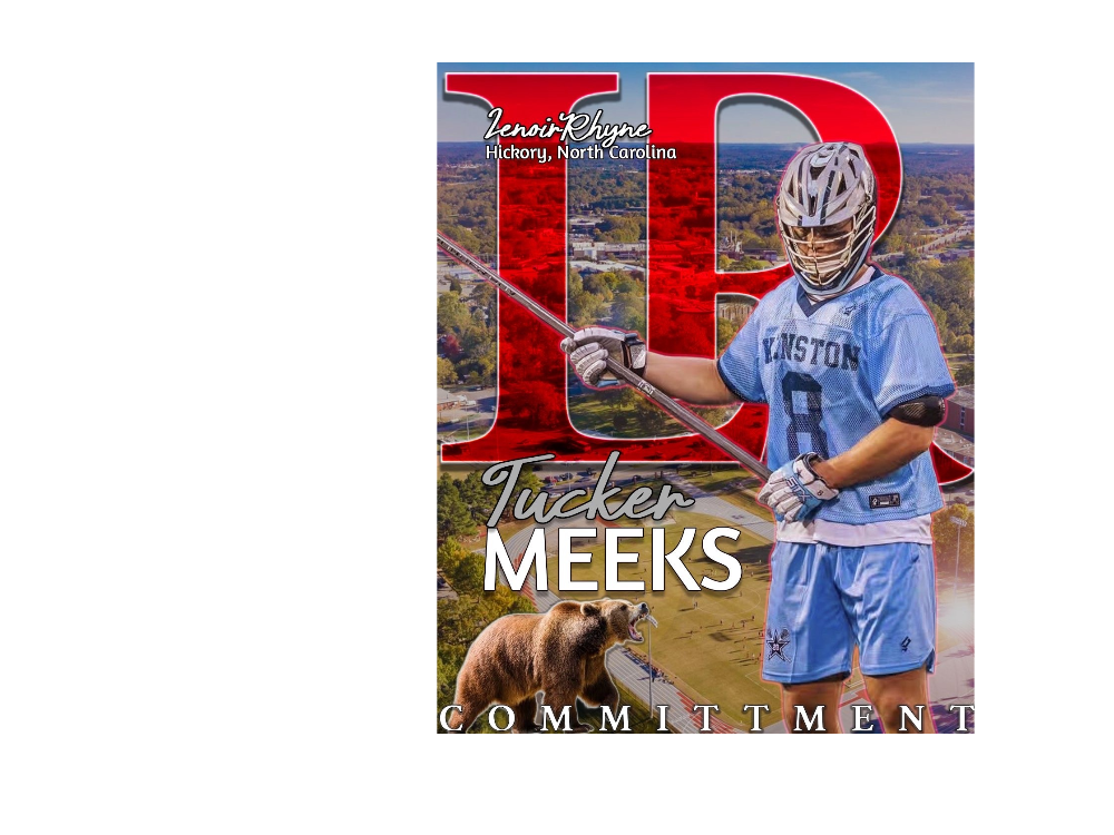 Tucker Meeks has committed to play lacrosse at Lenoir-Rhyne University