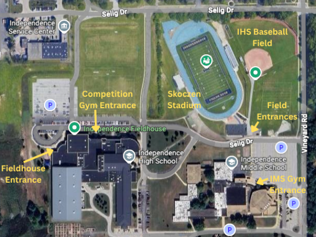 Aerial Map of IHS/IMS Campus 1