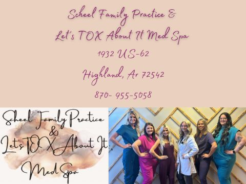 Scheel family Practice & Let's TOX About It Med Spa logo