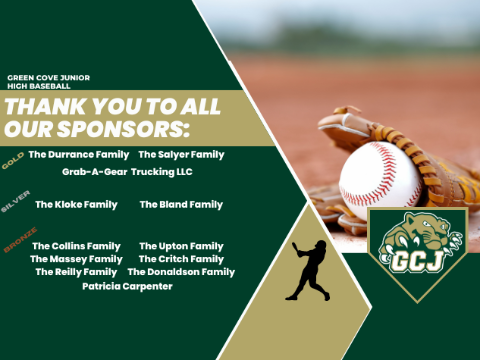 Cougar Baseball Sponsors 2023 logo