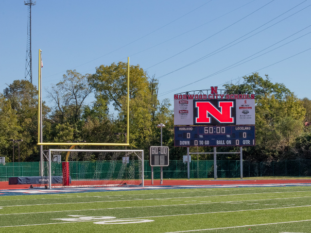 Left Endzone and Video Board of Shea Stadium