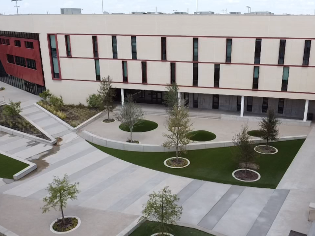The B Building completed in 2022, housing science, engineering, art, ROTC and Athletics. 3
