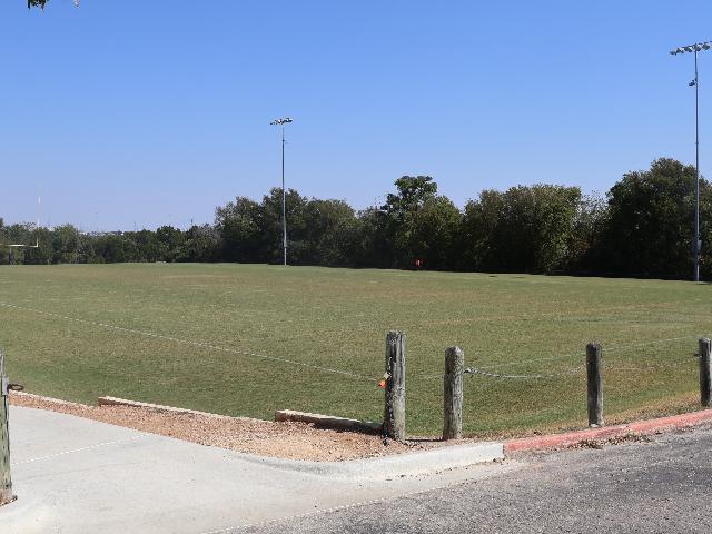 South end zone view from parking lot 2