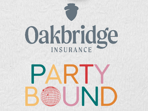 Oakbridge Insurance and Party Bound logo