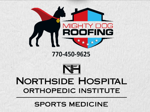 Mighty Dog Roofing and Northside Hospital logo