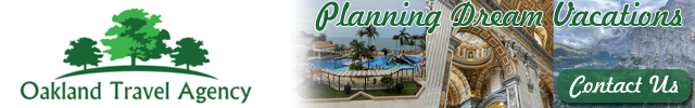 Advertisement image for Oakland Travel Agency