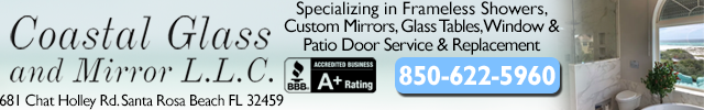 Advertisement image for Coastal Glass & Mirror, LLC